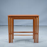 Mid-cenury teak nesting tables by Kai Winding for Poul Jeppesens