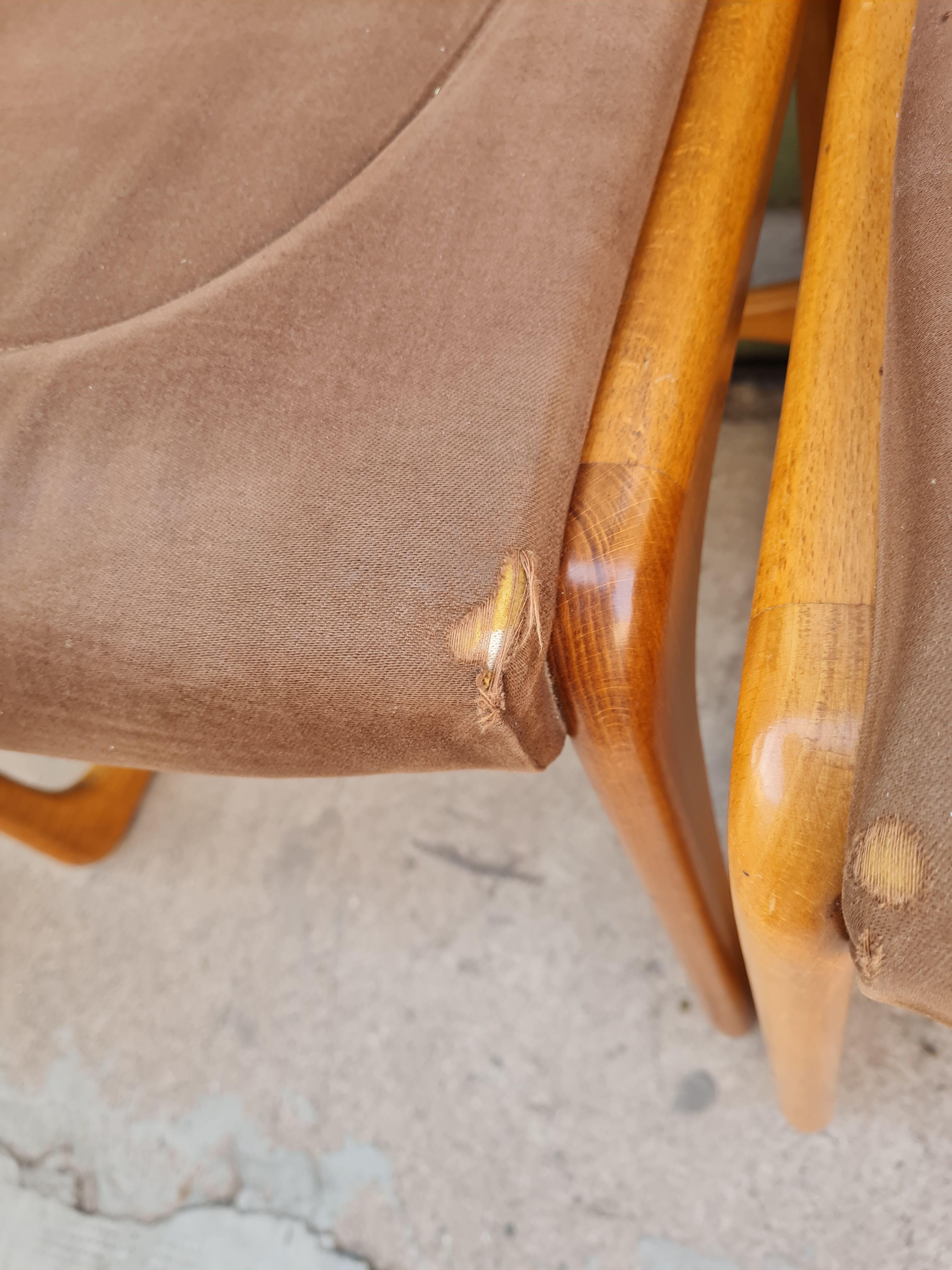 6 chaises traineau Baumann