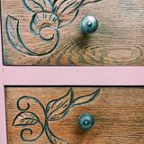 Commode Art déco rose