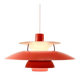 Vintage red PH5 lamp by Poul Henningsen for Louis Poulsen