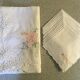Nappe 160 x 260 ajourée brodée et 12 serviettes