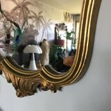 Golden baroque mirror