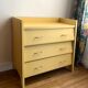 Commode vintage à tiroirs décalés