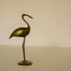 Flamant rose vintage en laiton