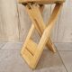 Folding pine stool - Design attributed to Adrian Reed or Pierre Lota - 1980