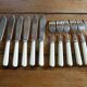 Bakelite fish cutlery silver metal old 1920/1930 6 forks and 6 knives