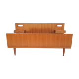 Scandinavian modern teak bed, Denmark 1950's