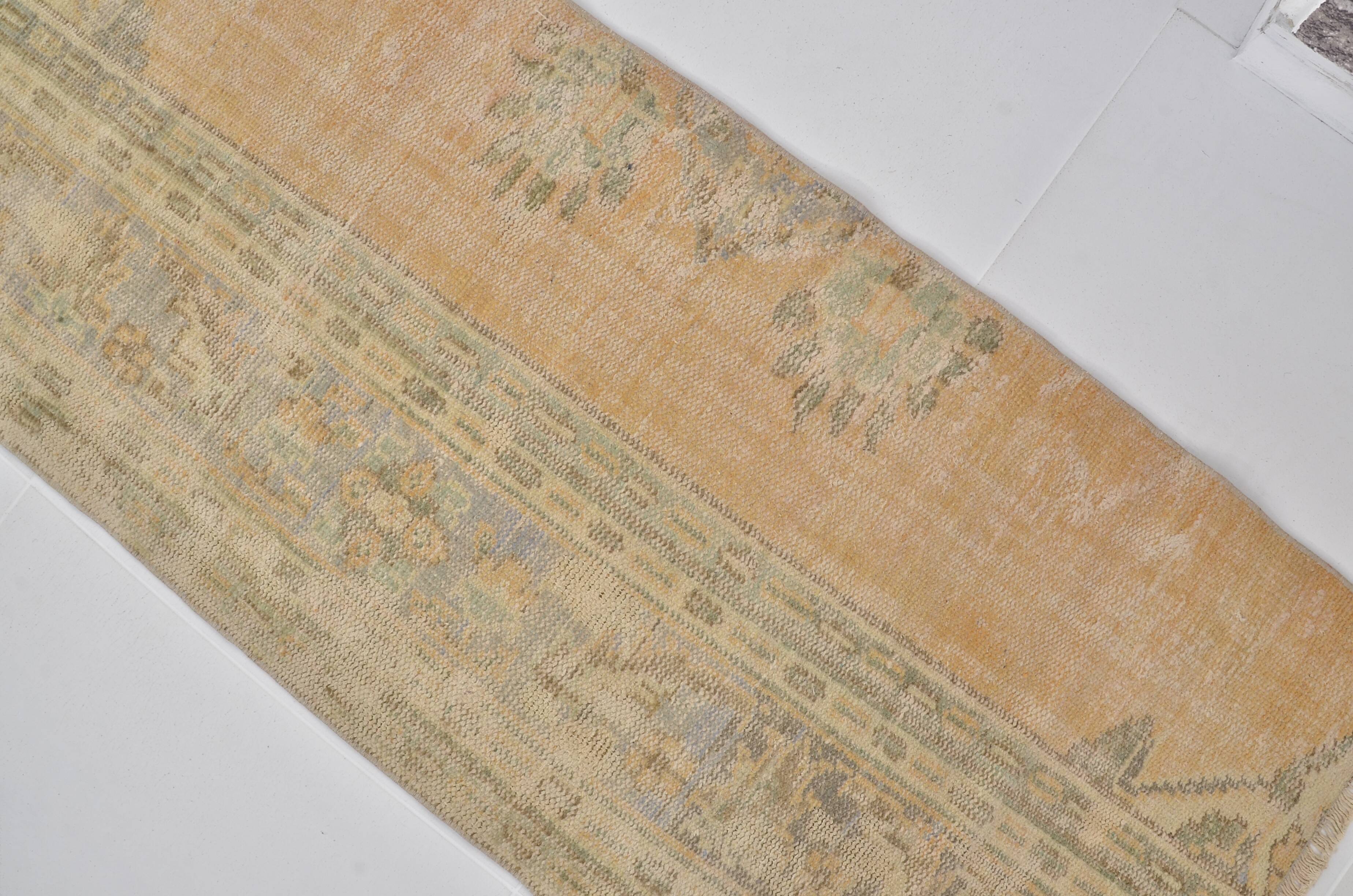 Vintage Bige Kitchen Runner Rug sku 1842