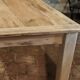 Solid oak farmhouse table "brut" 247x89, top "chocolate oak"