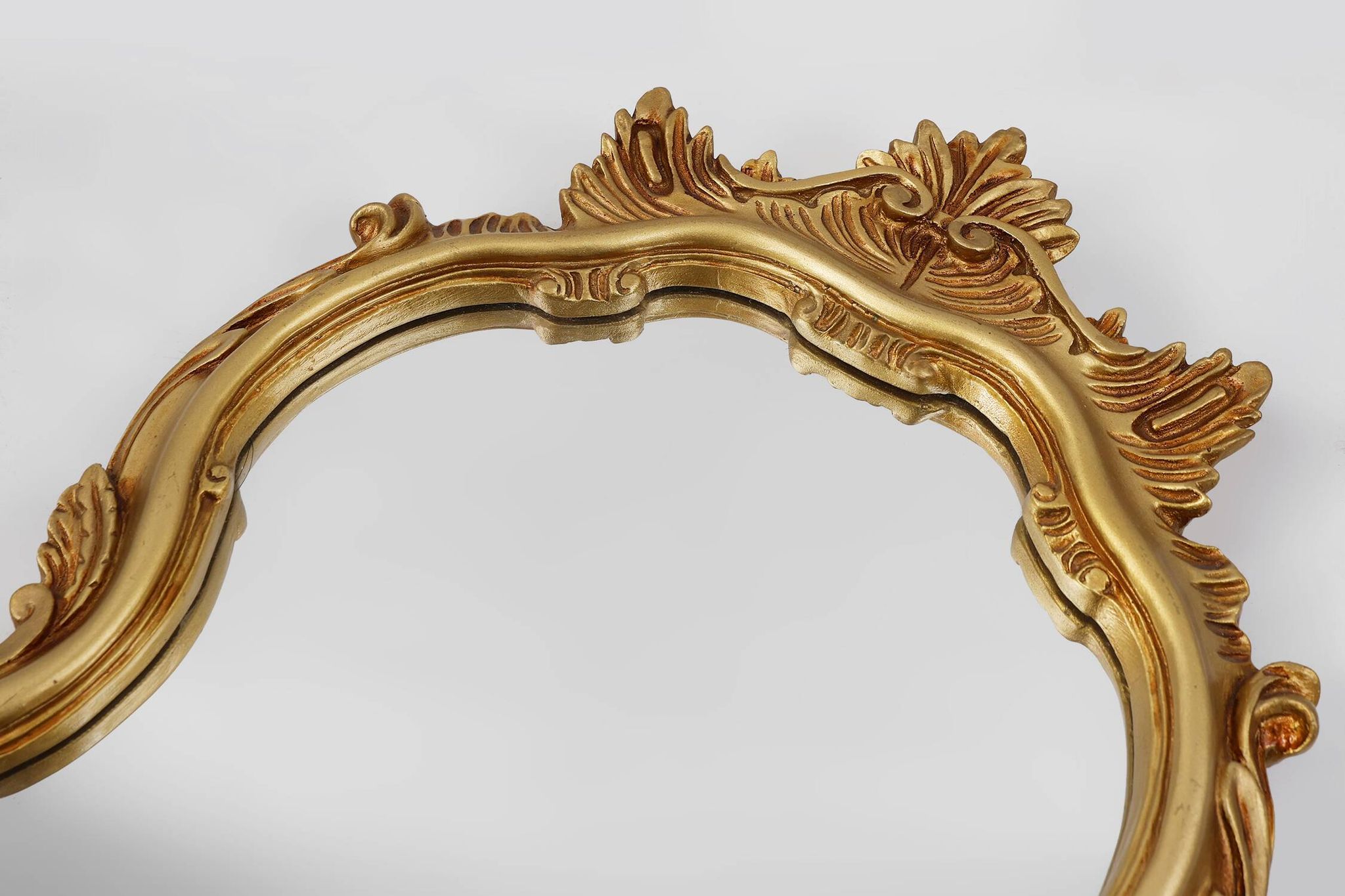 Mid-Century Baroque Style Gilded Mirror, France, 1950s