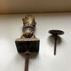 Antique bronze hand-shaped door knocker