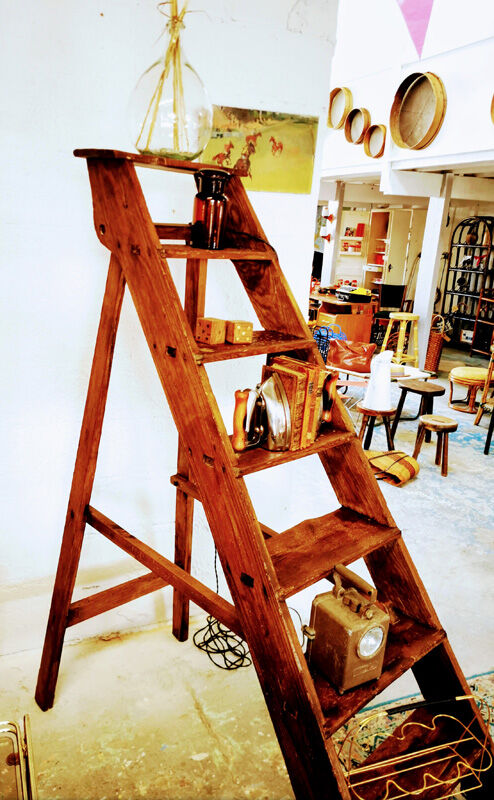 Former wooden painter's stepladder