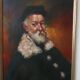Peinture, portrait signée P. Caputo, années 60-70