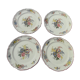 4 flat plates in Villeroy & Boch earthenware model flowers of Montclair diam 25 cm