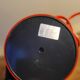 Lampe de chevet rouge vintage années 80 fonctionne abat jour métal perforé