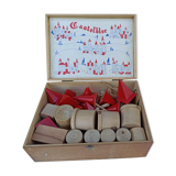 Wooden castle cube construction