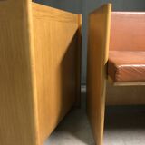 Pair of 1980's italian cubic armchairs