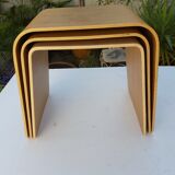 Tables giggled wood laminated glued