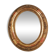 Antique oval mirror with original stucco and gilt wood frame, 37x31 cm. Beautiful patina.