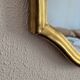 Vintage mirror 1960s Belgian rocaille style gilded wood - 61 x 49 cm