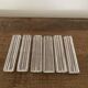 Vintage knife holders of 6, in glass