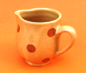 Milk jug / Traditional Savoyard polka dot ceramic cream