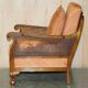 Three-piece bergère set in walnut, Chinoiserie style, from the 1920s, in need of restoration.