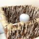 Living room lamp bedside pottery Ludovic and wool 50s vintage