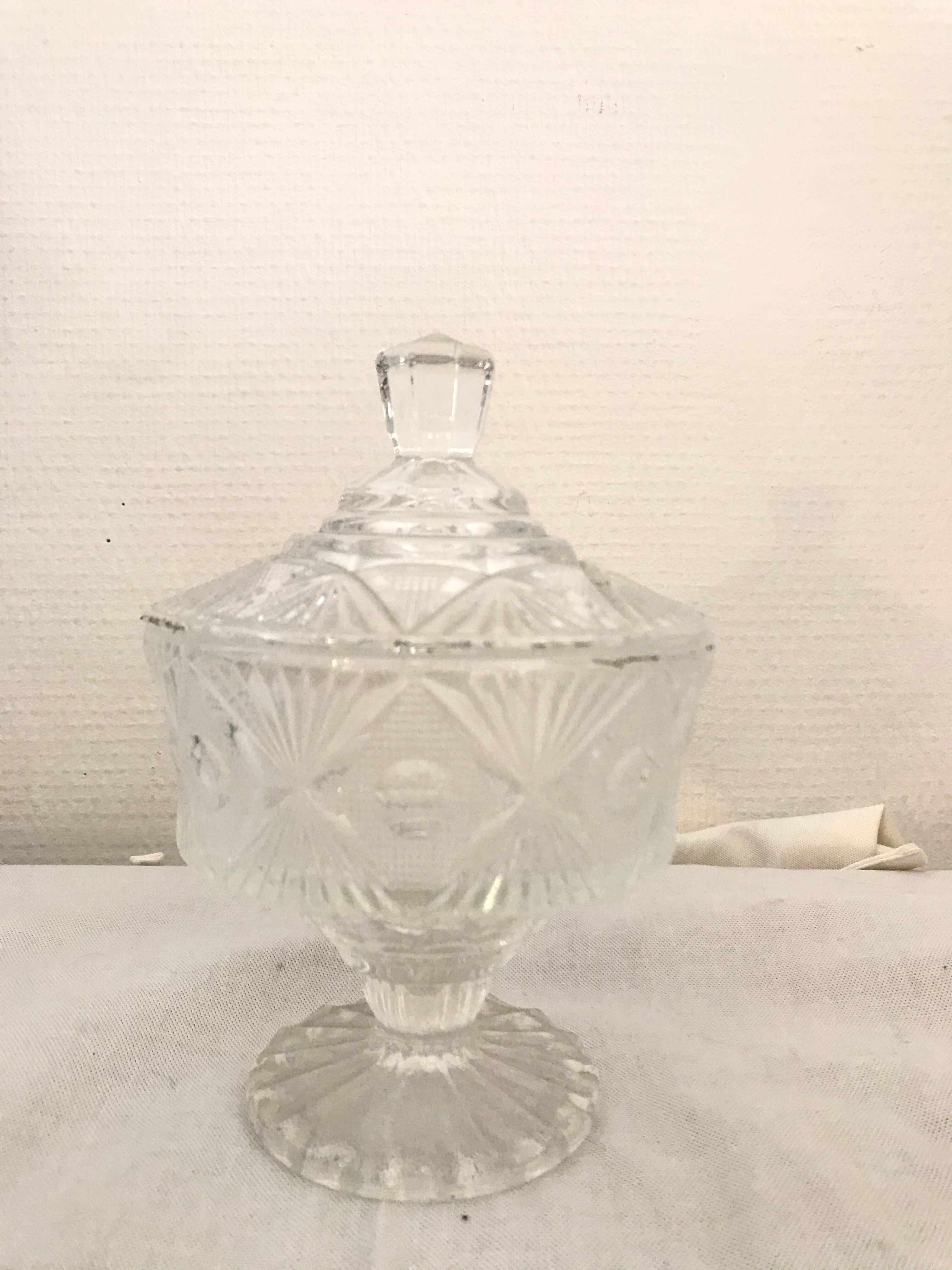 Chiseled glass candy