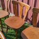 Série de 8 chaises de bistrot manufacture macorest kingersheim circa 1950
