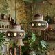 Pair of large Herda pendant lights in glazed ceramic, 1970s