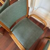 3 Fauteuils Steiner sieges assise verte