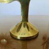Modernist brass candle holder from the 70s