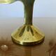 Modernist brass candle holder from the 70s