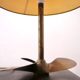 Solid brass helix lamp