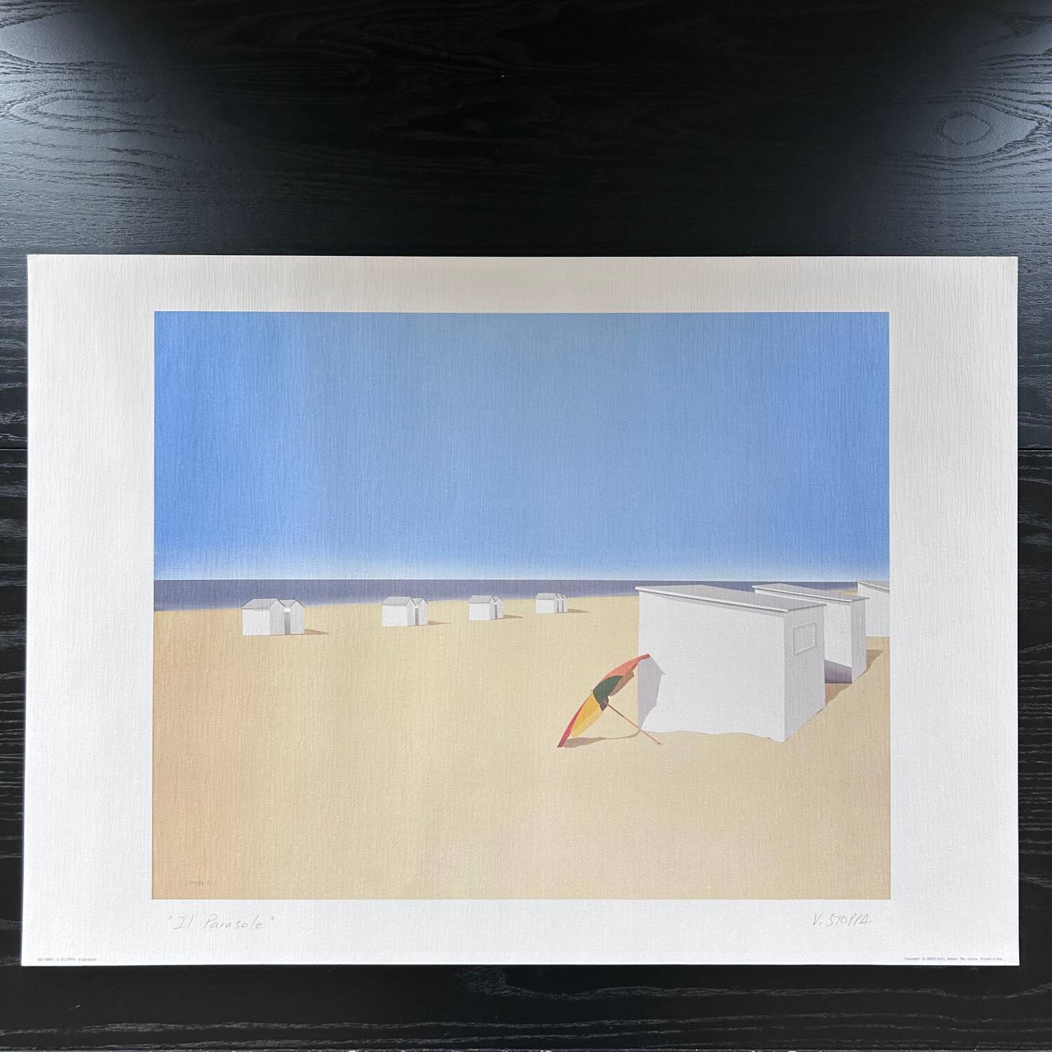 Screenprint Il Parasole signed V.Stoppa