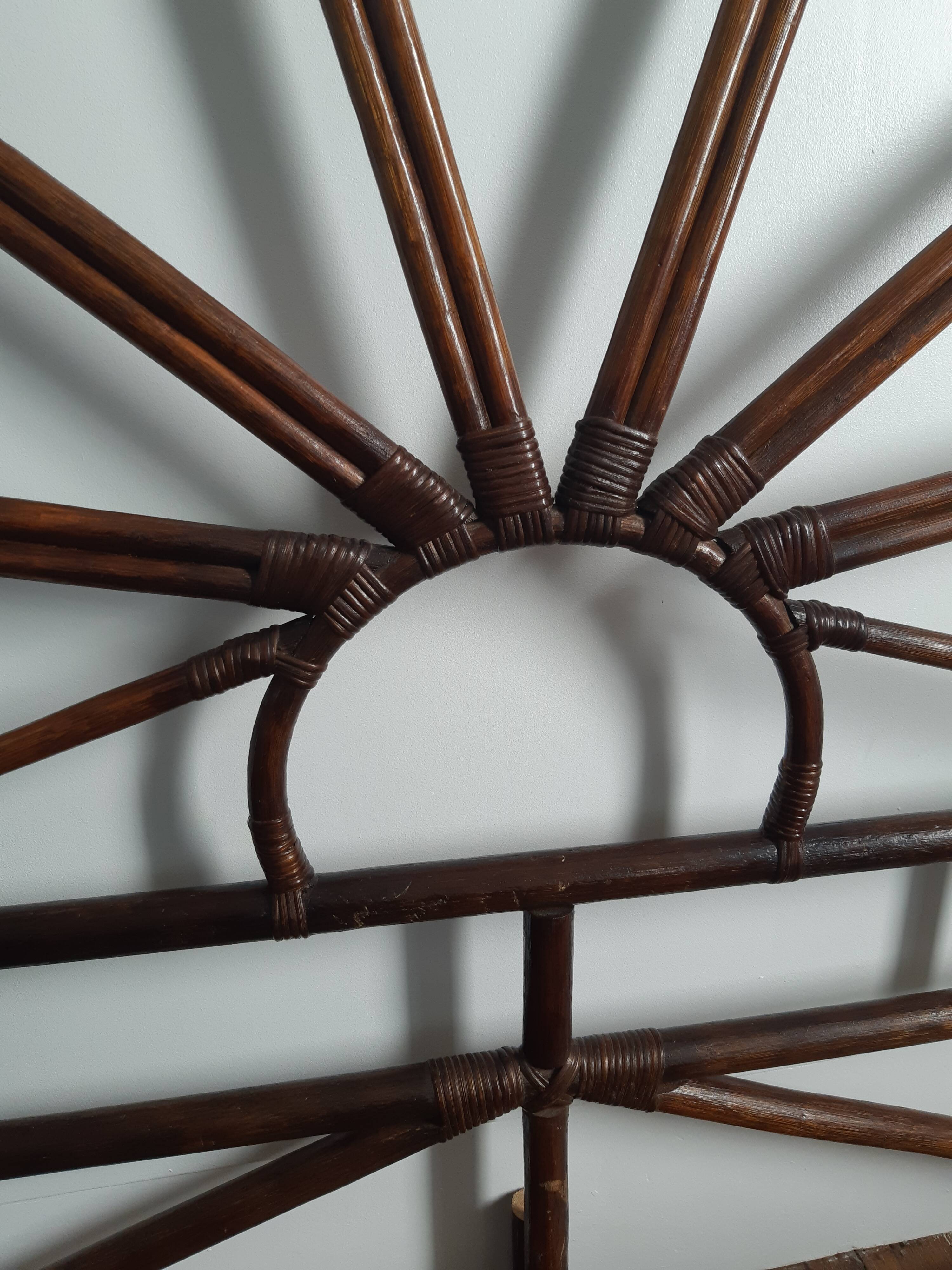 Rattan headboard 2 people