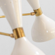 Moonlight chandelier 3 arms white