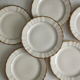 « Pallas » - 6 assiettes à dessert en porcelaine Limoges Balleroy & Cie