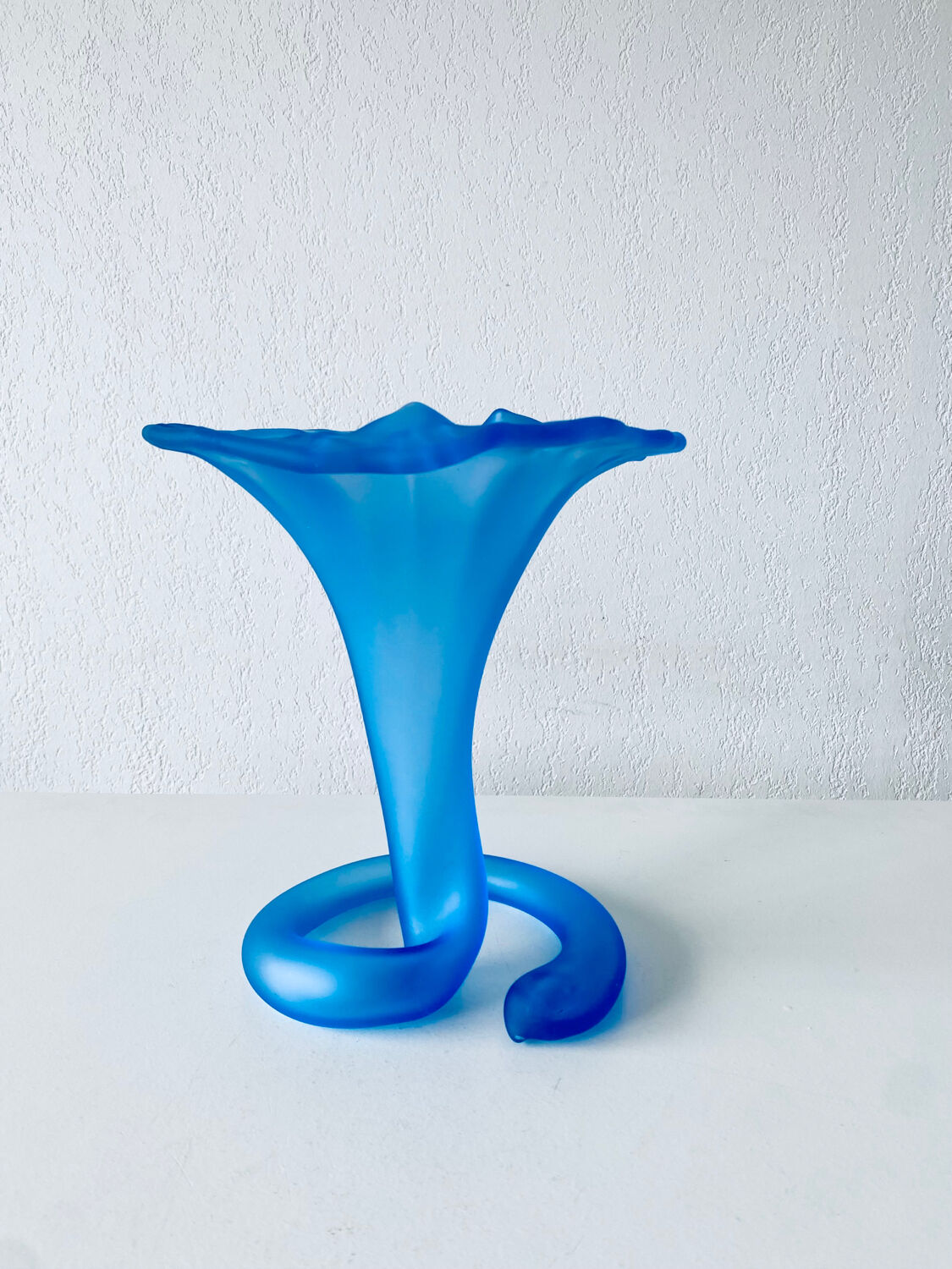 Large tulip vase or corolla in Murano glass