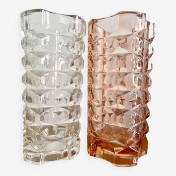 Duo of Windsor Luminarc vases