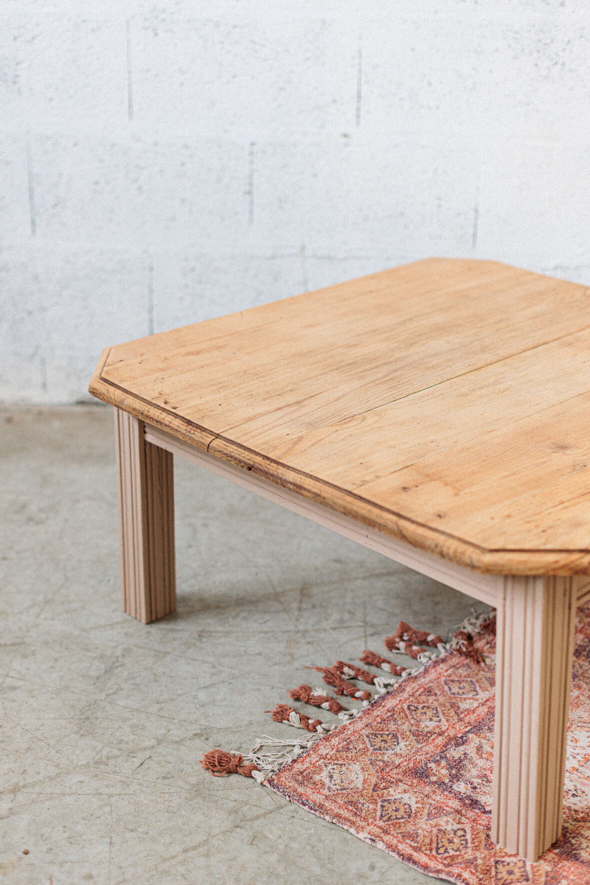 Coffee table square wood