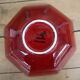 Charolles earthenware salad bowl/deep dish in burgundy color