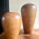 Pair of wooden vases