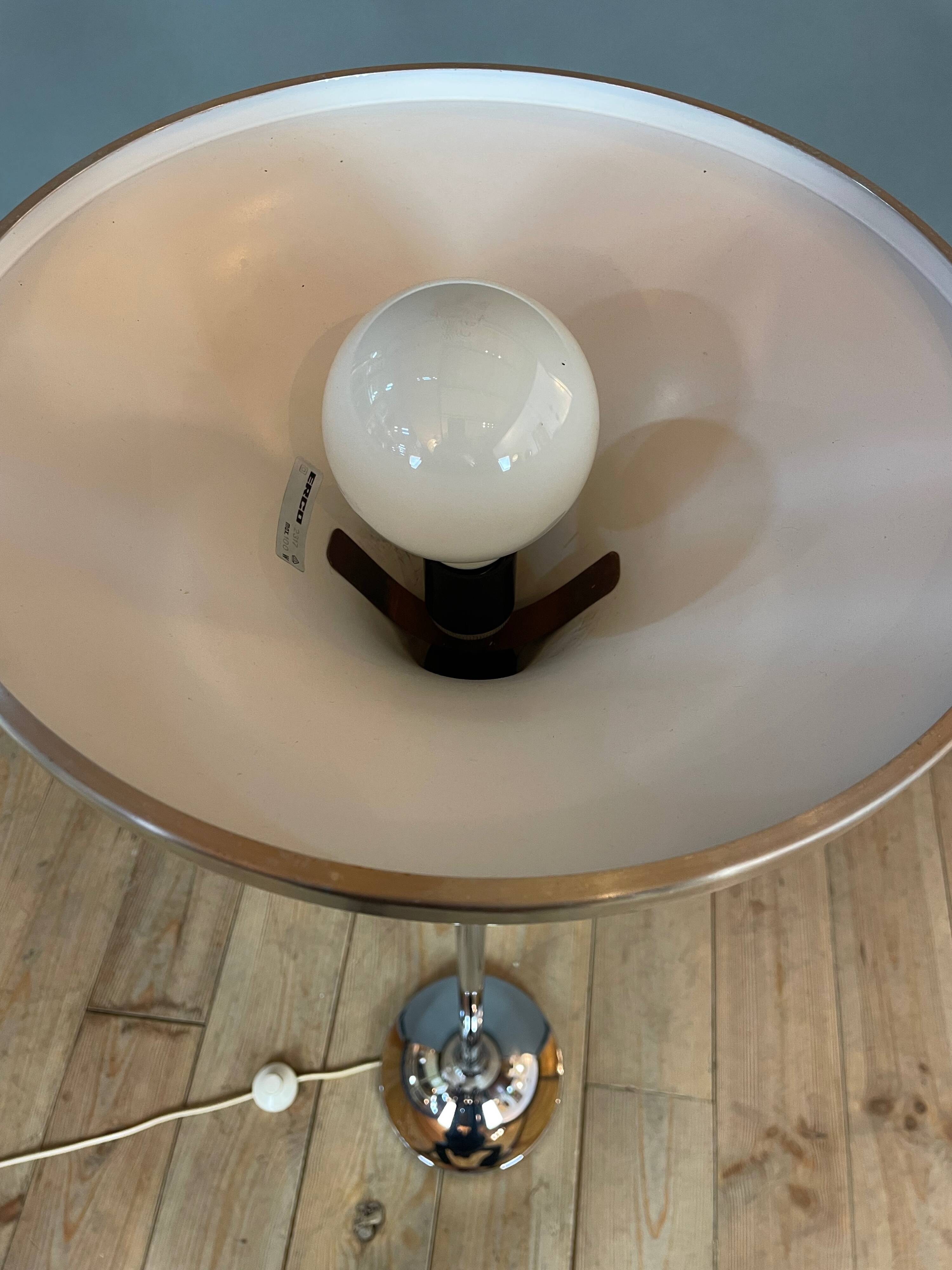 Chrome floor lamp 1970s Erco