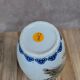 Asian vase decorated with peacock in porcelain