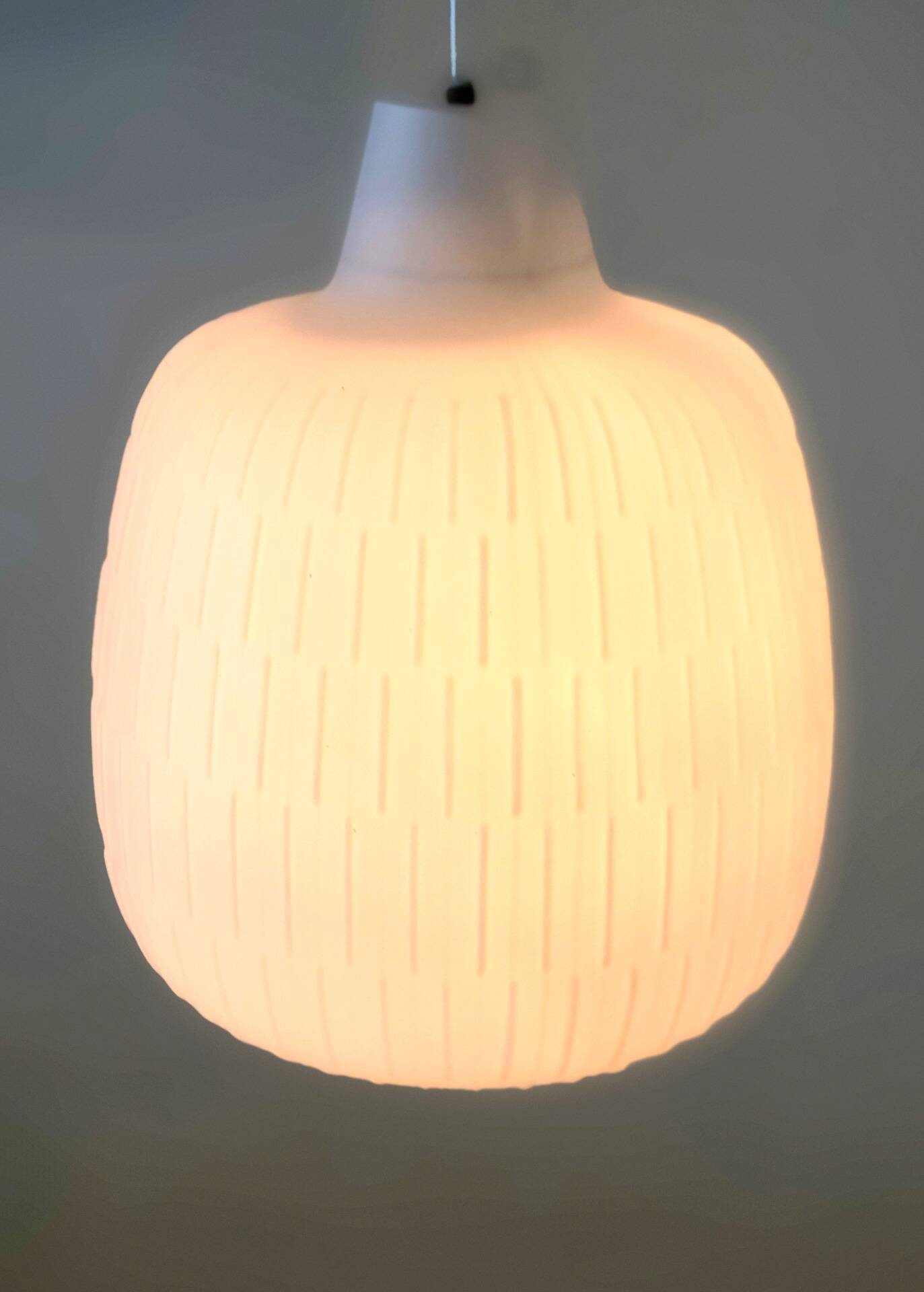 Aloys F. Gangkofner opal glass pendant lamp for Peill & Putzler, Germany 1960s