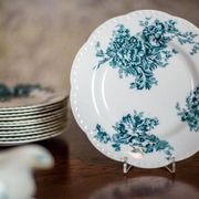 20th Century Anemone Porcelain Set by Johnson Brothers, 1930s, Set of 28