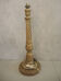 Old carved wooden lamp foot