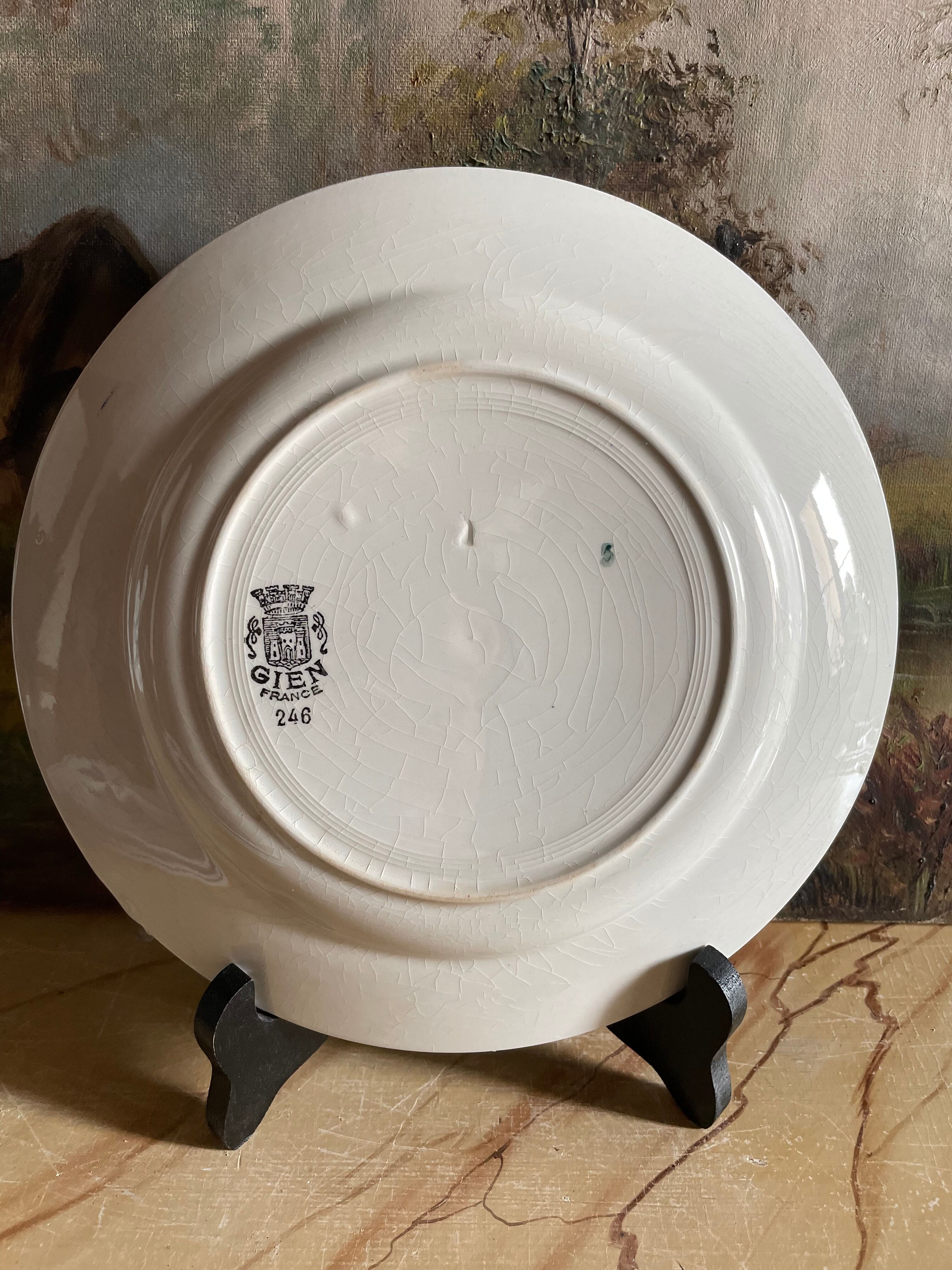 4 old Plates Gien